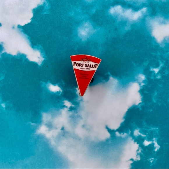 Port Salut Cheese Pin | Handmade | Mini Brands | NWOT | Quirky | Fun - Picture 2 of 16